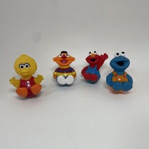 Sesame Street Figures Lot Big Bird Ernie Elmo Cookie Monster Toys